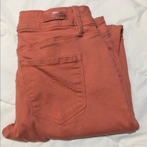 Royalty For Me Coral Orange Jeans Size 4